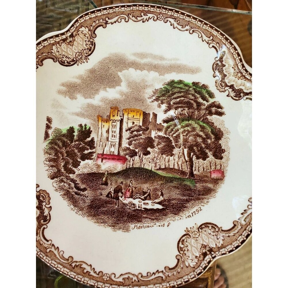 VTG Johnson Bros Old Britain Castles Kenilworth Castle 1792 Saucers 5 3/4"